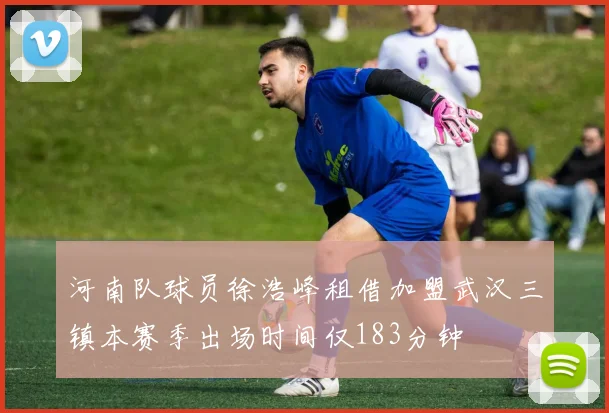 河南队球员徐浩峰租借加盟武汉三镇本赛季出场时间仅183分钟